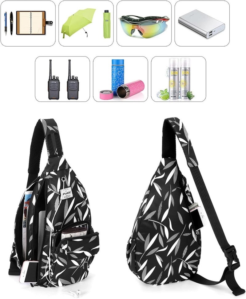 HAWEE Backpack Sling for Women Anti-Water Crossbody Bag Inclined Adjustable Pack | Casual, Adjustable Strap, Water Repellent, for Travel/Sport - Image 2